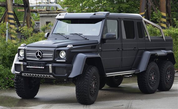 polep 3M Mercedes 6x6 black matte