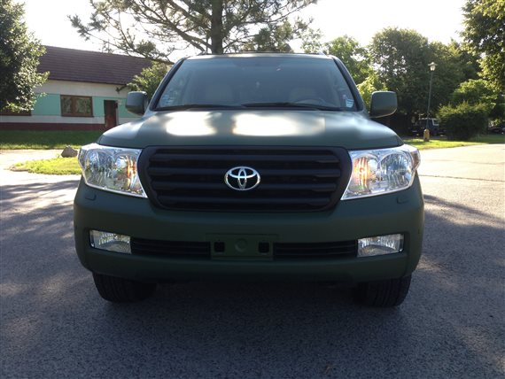 polep 3M Toyota Land Cruiser zelená matná